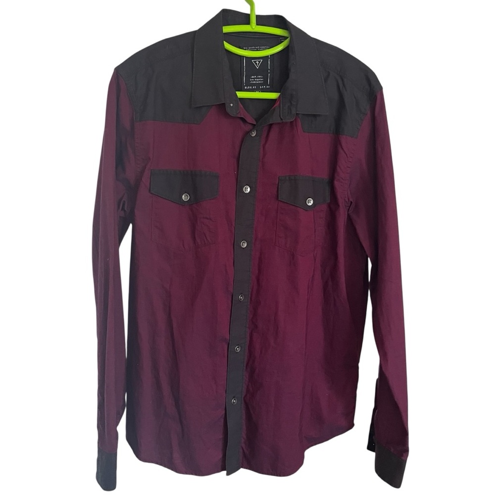 Guess Slim Fit Button Down Top